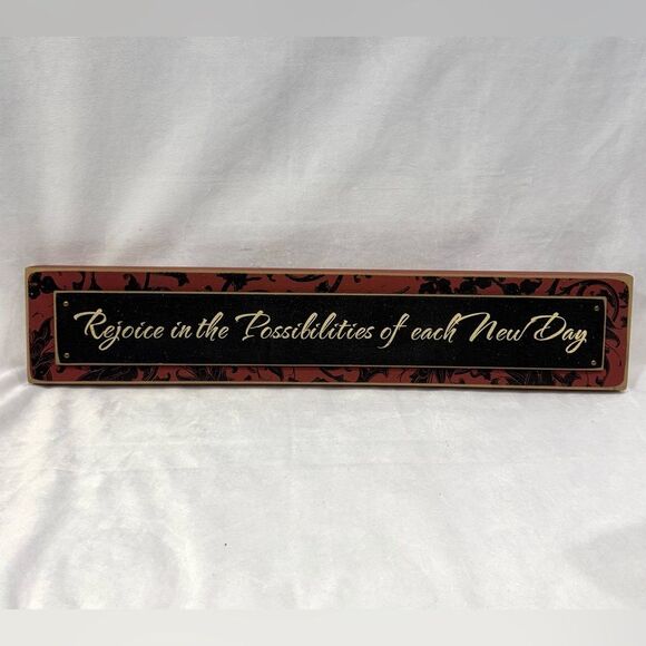 Rejoice in the Possibilities of each New Day wall decor sign - Picture 1 of 6